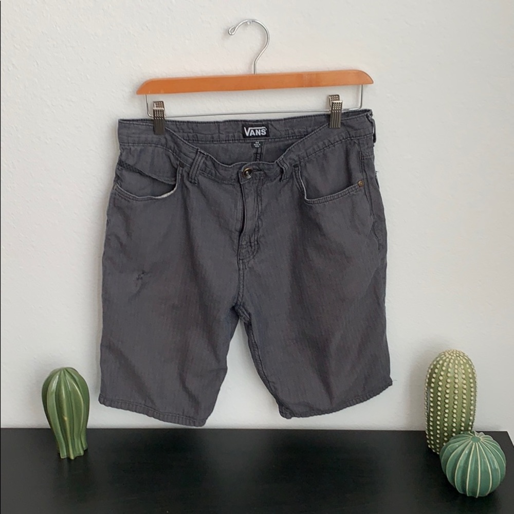 Charcoal grey vans shorts